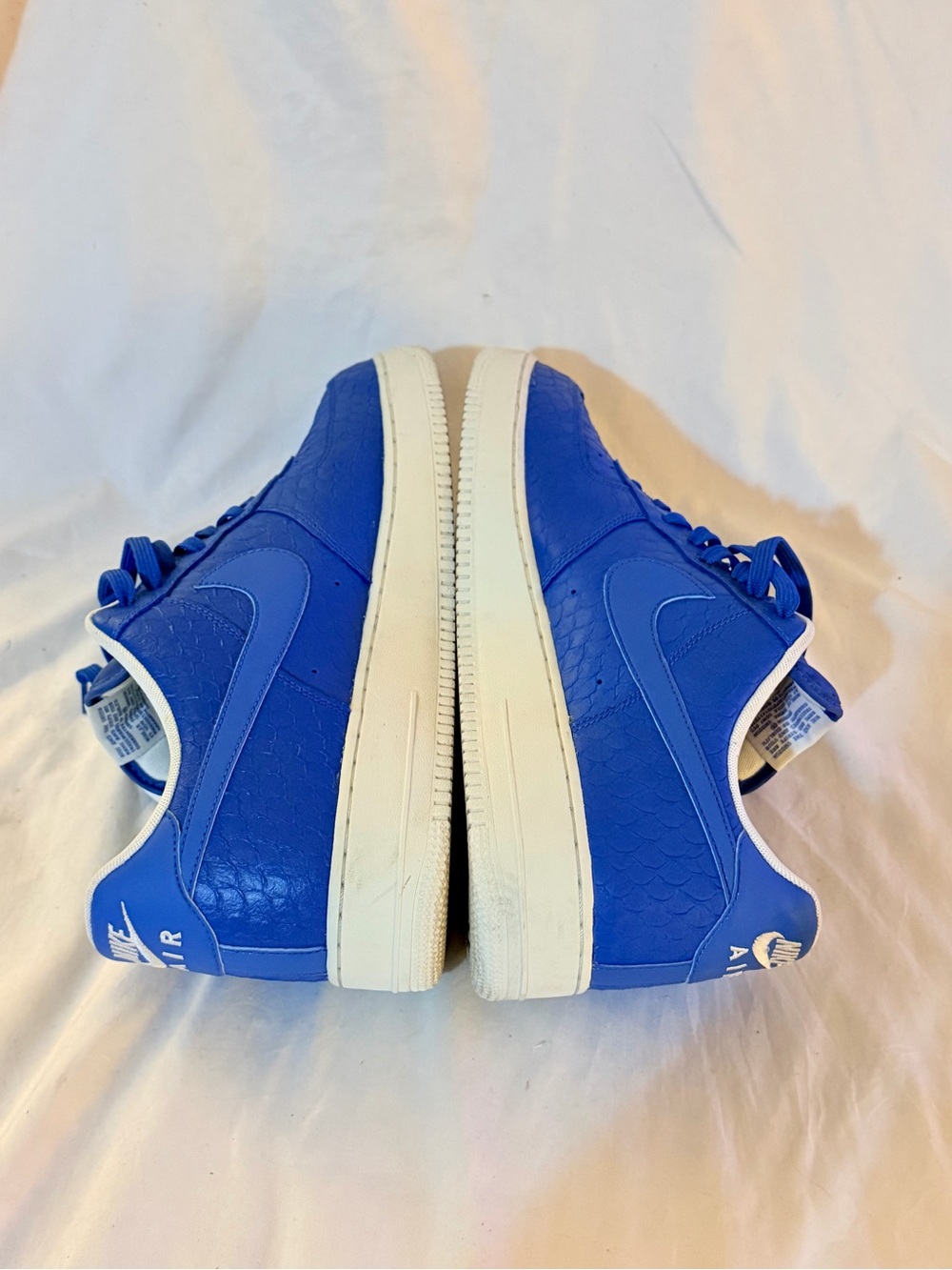 Rare Nike Air Force 1 ‘07 LV8 “Star Blue” Men’s Sneakers Size 14 - Picture 5 of 7